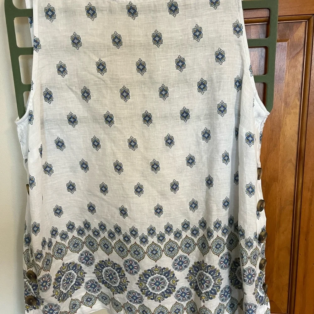 J Jill 100% linen sleeveless top - Picture 4 of 6